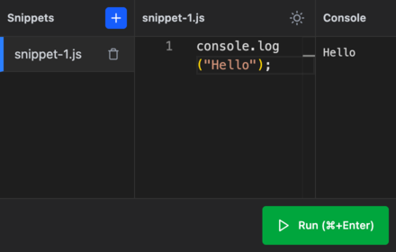 Offline JS Playground