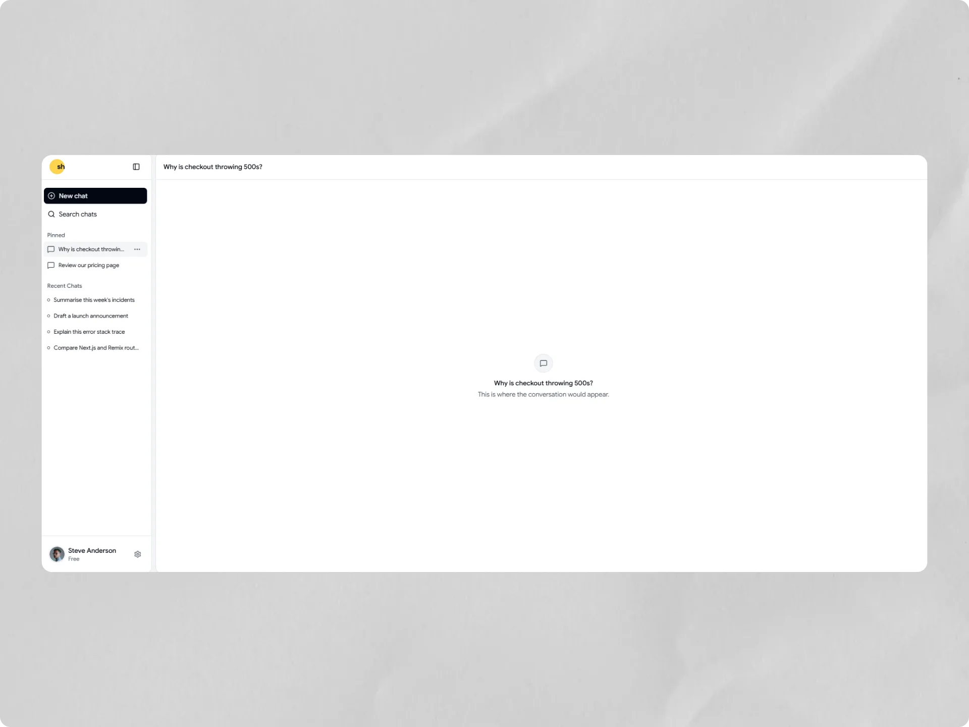 Live Preview of AI Chat 03