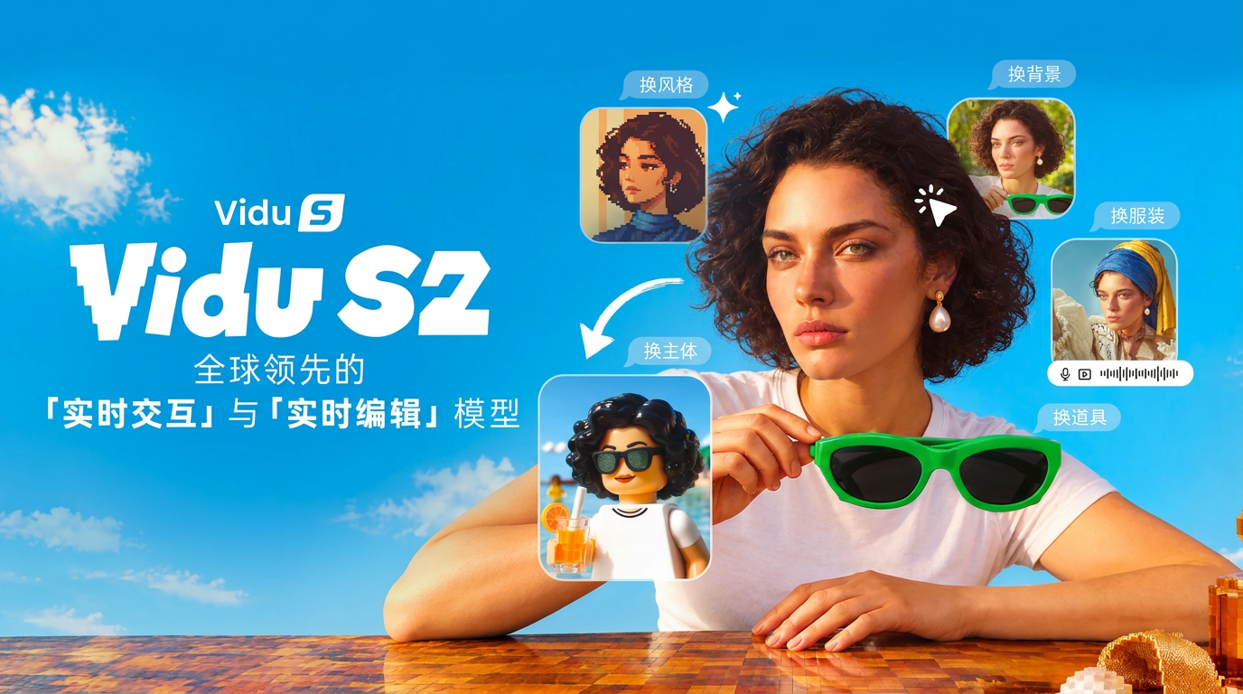 Vidu S2 实时交互与实时编辑能力官方宣传图