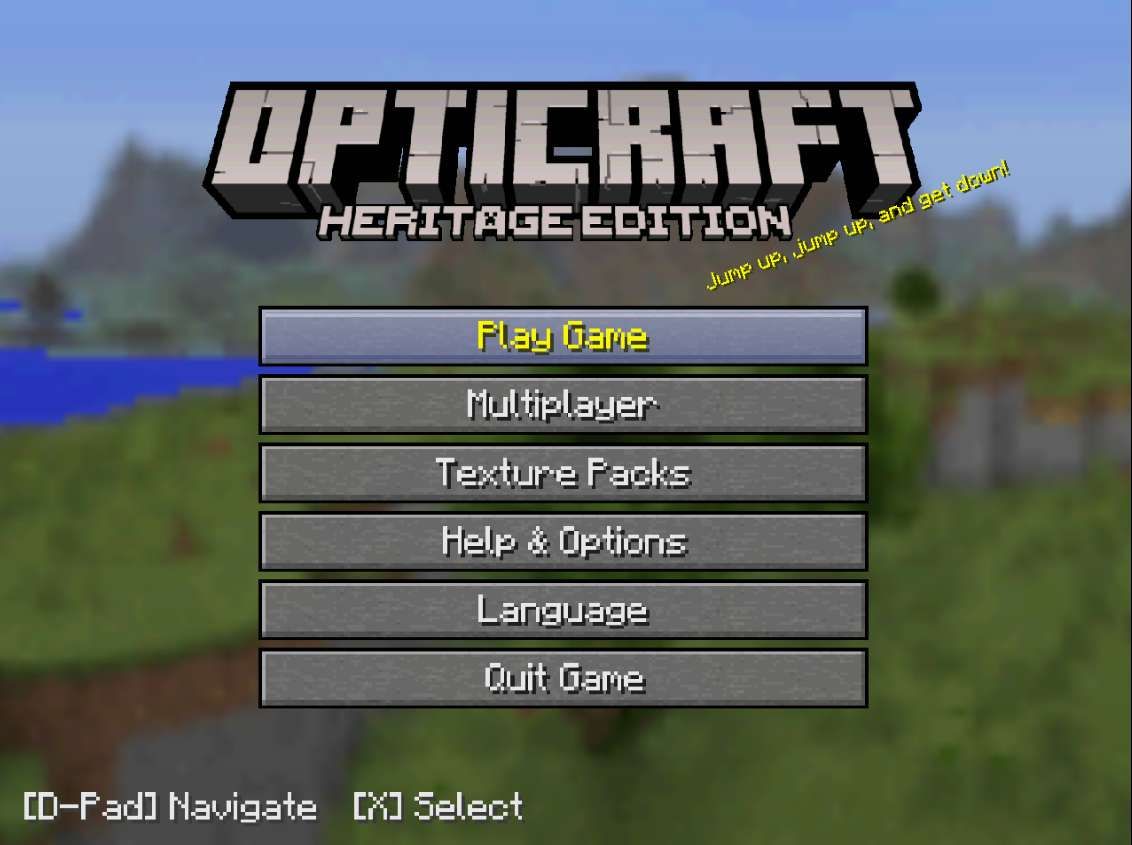 Minecraft Legacy for the Sony PlayStation 2 and Nintendo Wii