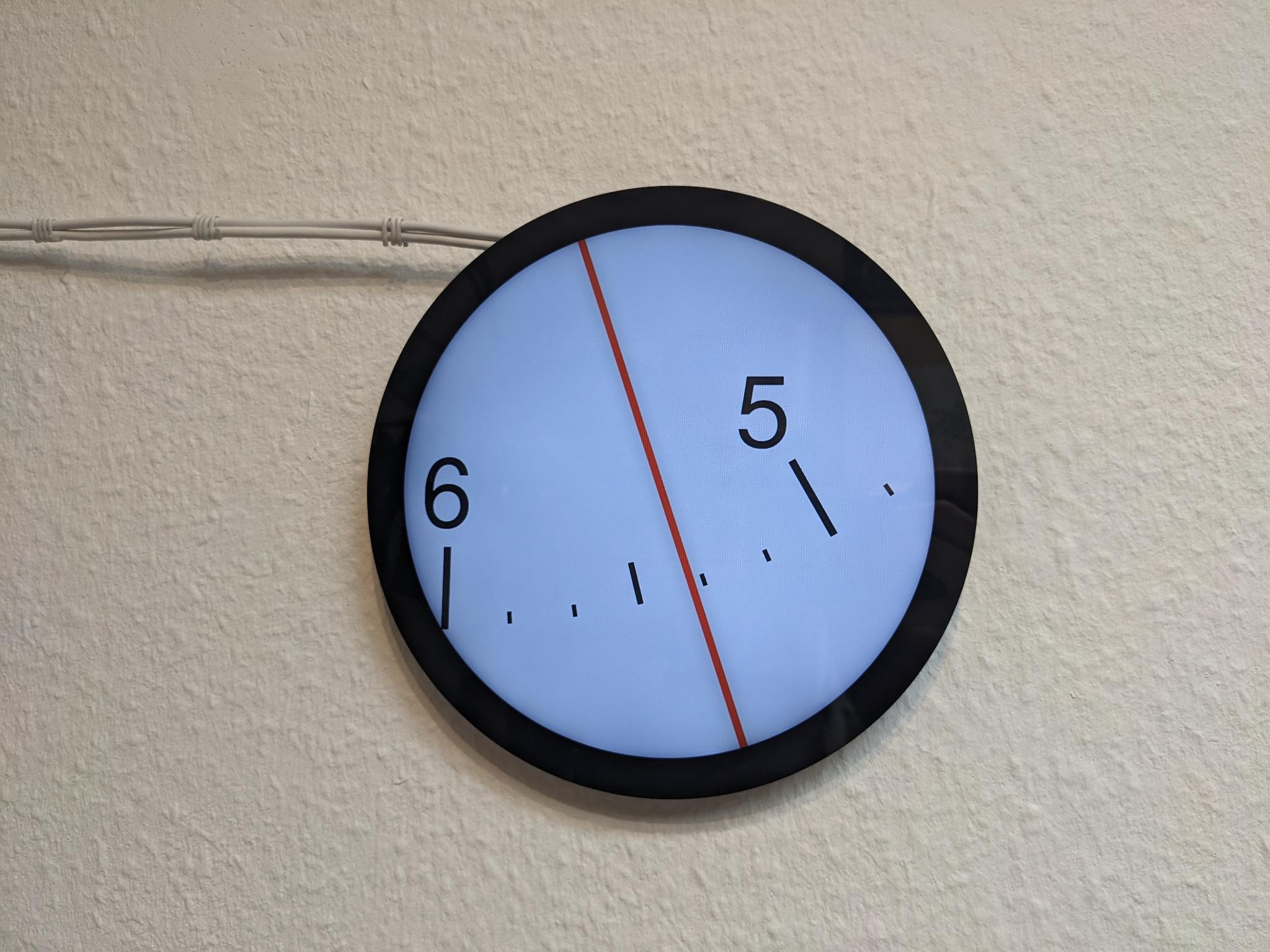 A clock face that
