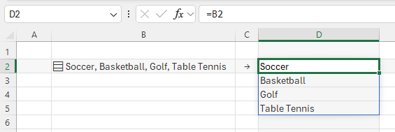 referencing a list with 