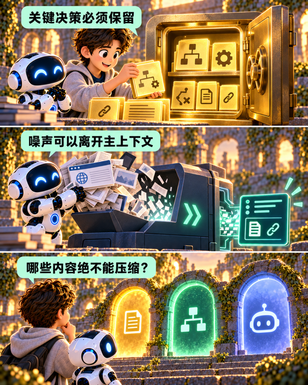 关键决策保留,噪声离开主上下文