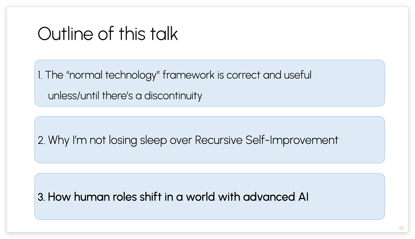 Outline of this talk