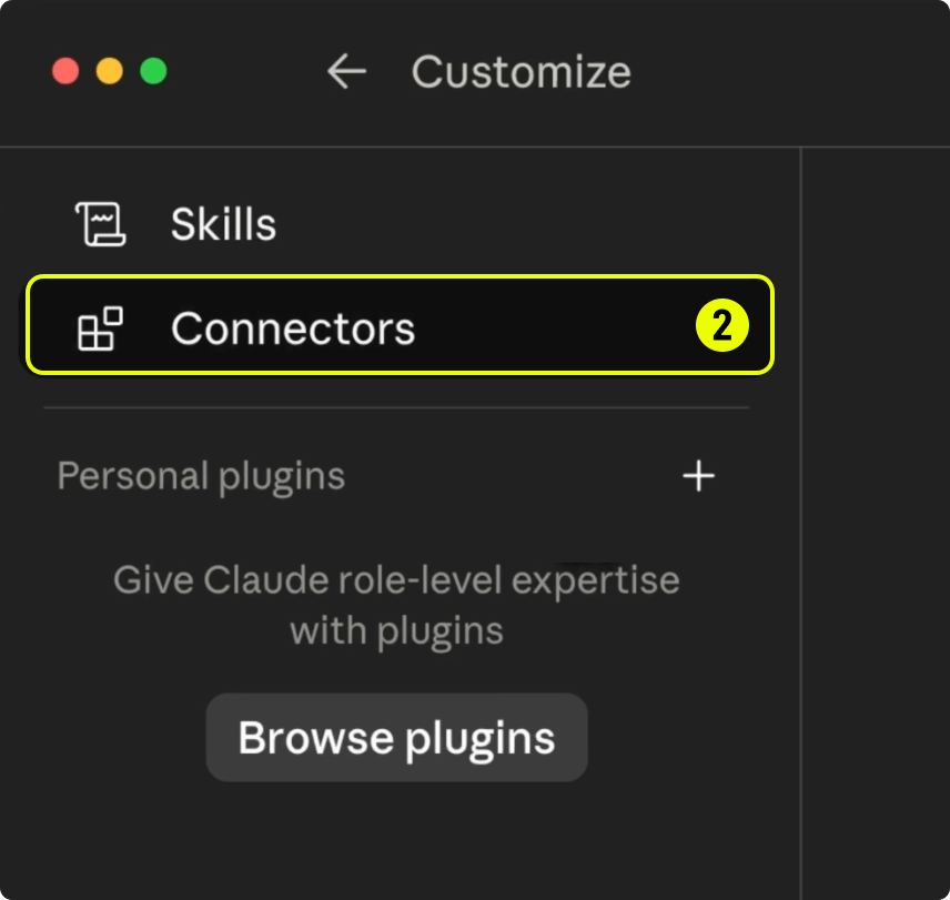 Claude Desktop Connectors 面板