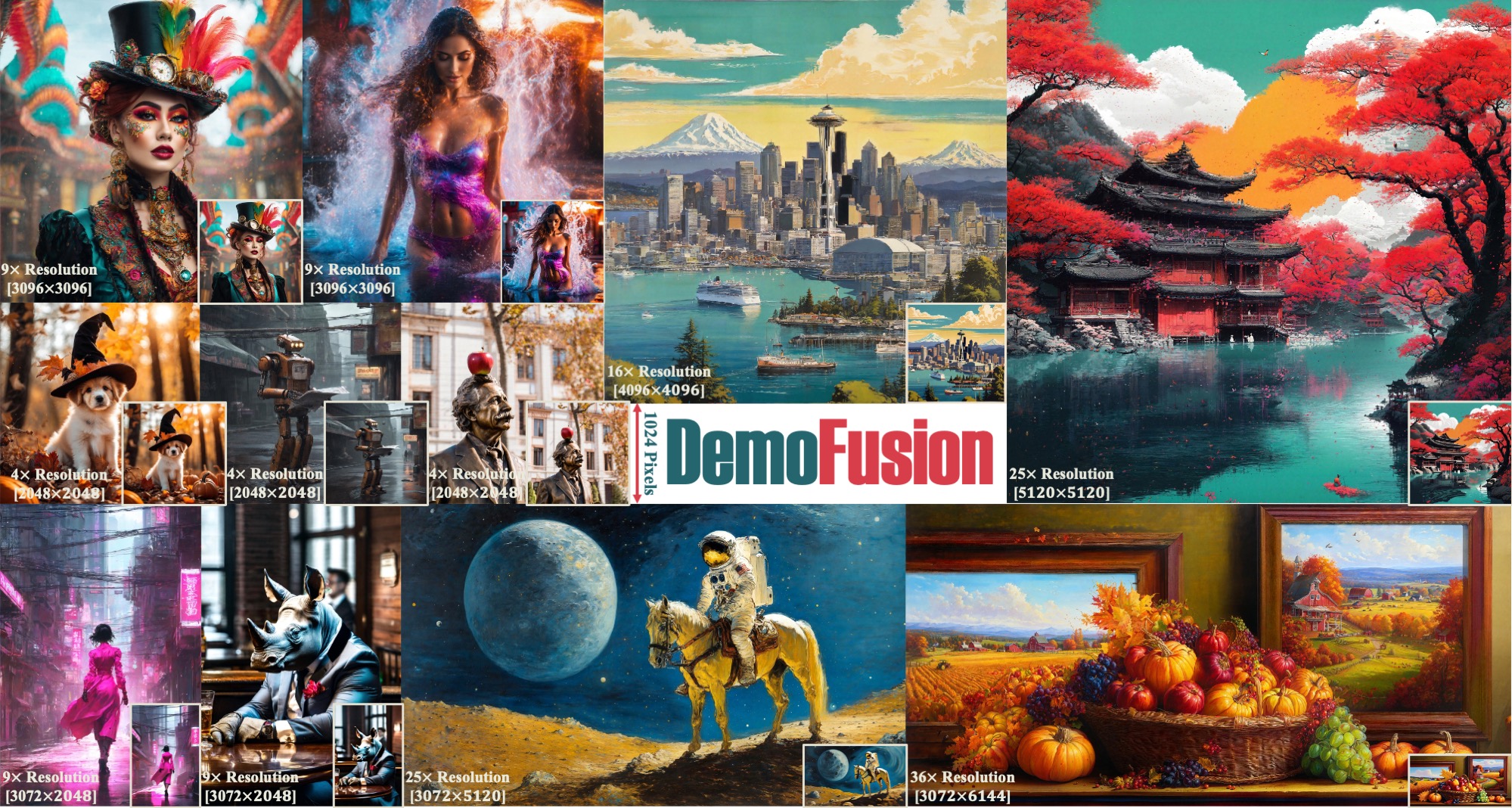 DemoFusion 超高分辨率图像生成