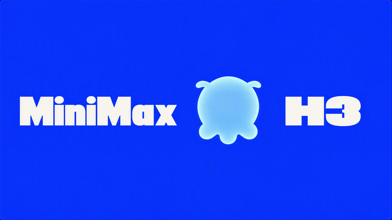 图1 起点画面:电光蓝底 MiniMax 章鱼 Logo