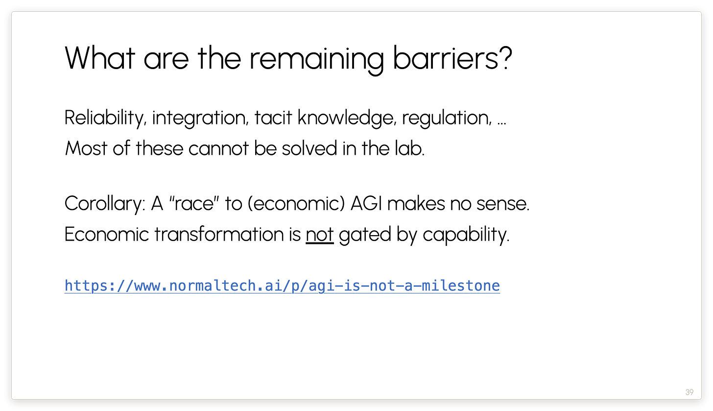 What are the remaining barriers?