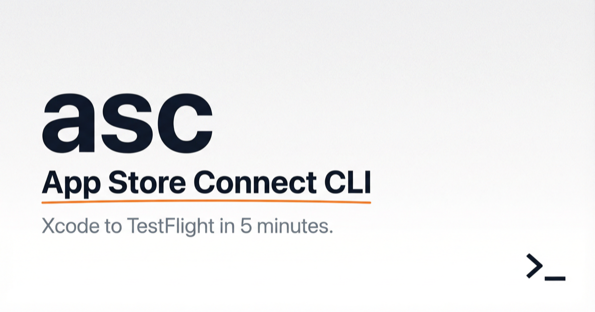 App Store Connect CLI