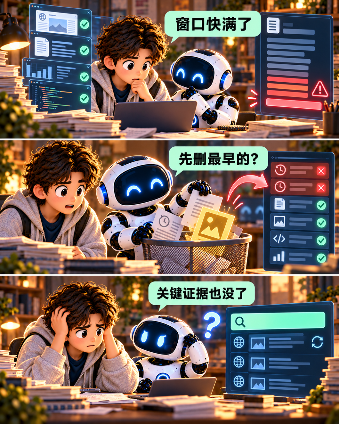 粗暴删除最早历史,关键证据也一起丢失