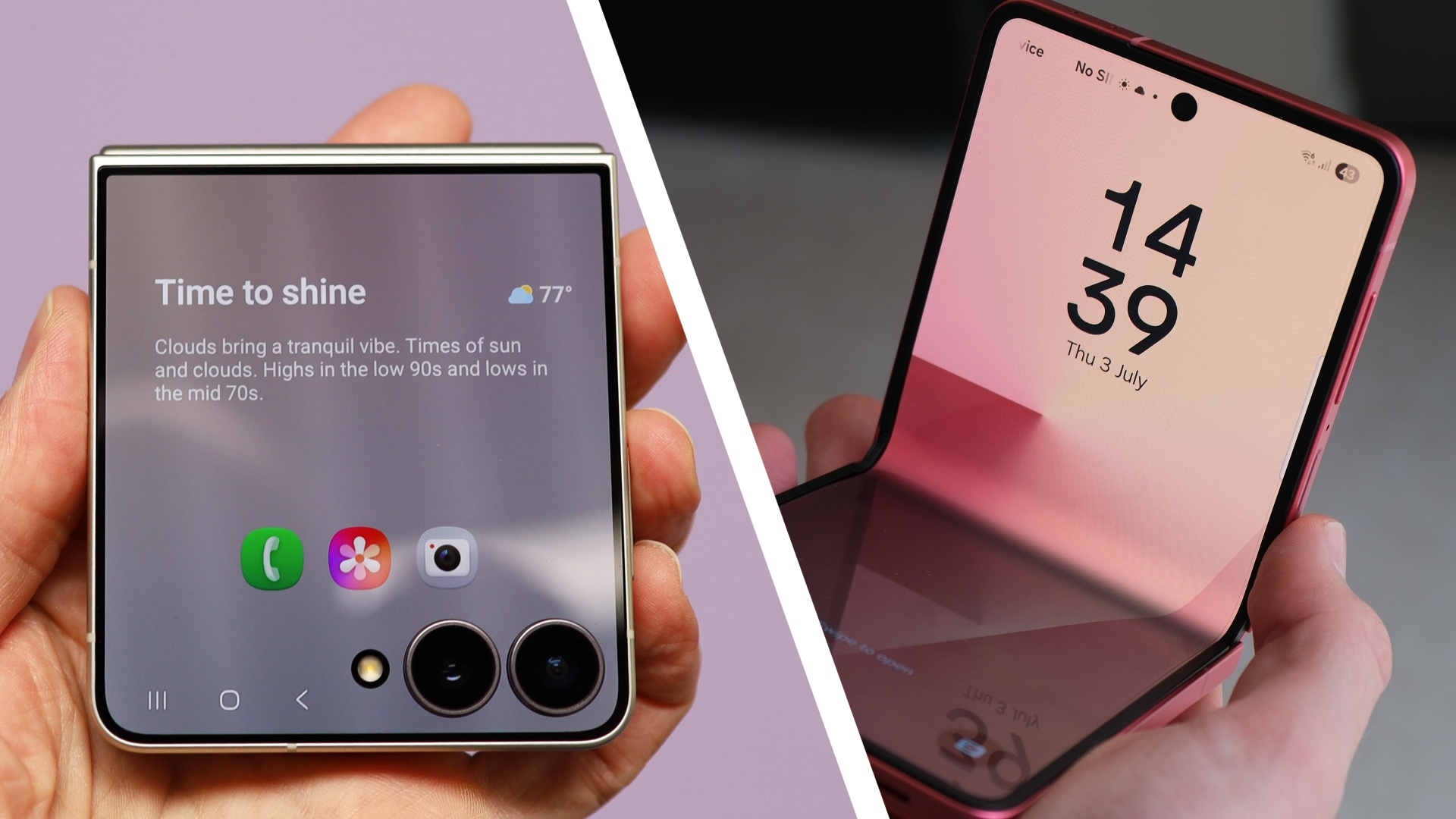 The Samsung Galaxy Z Flip 8 alongside an image of the Galaxy Z Flip 7