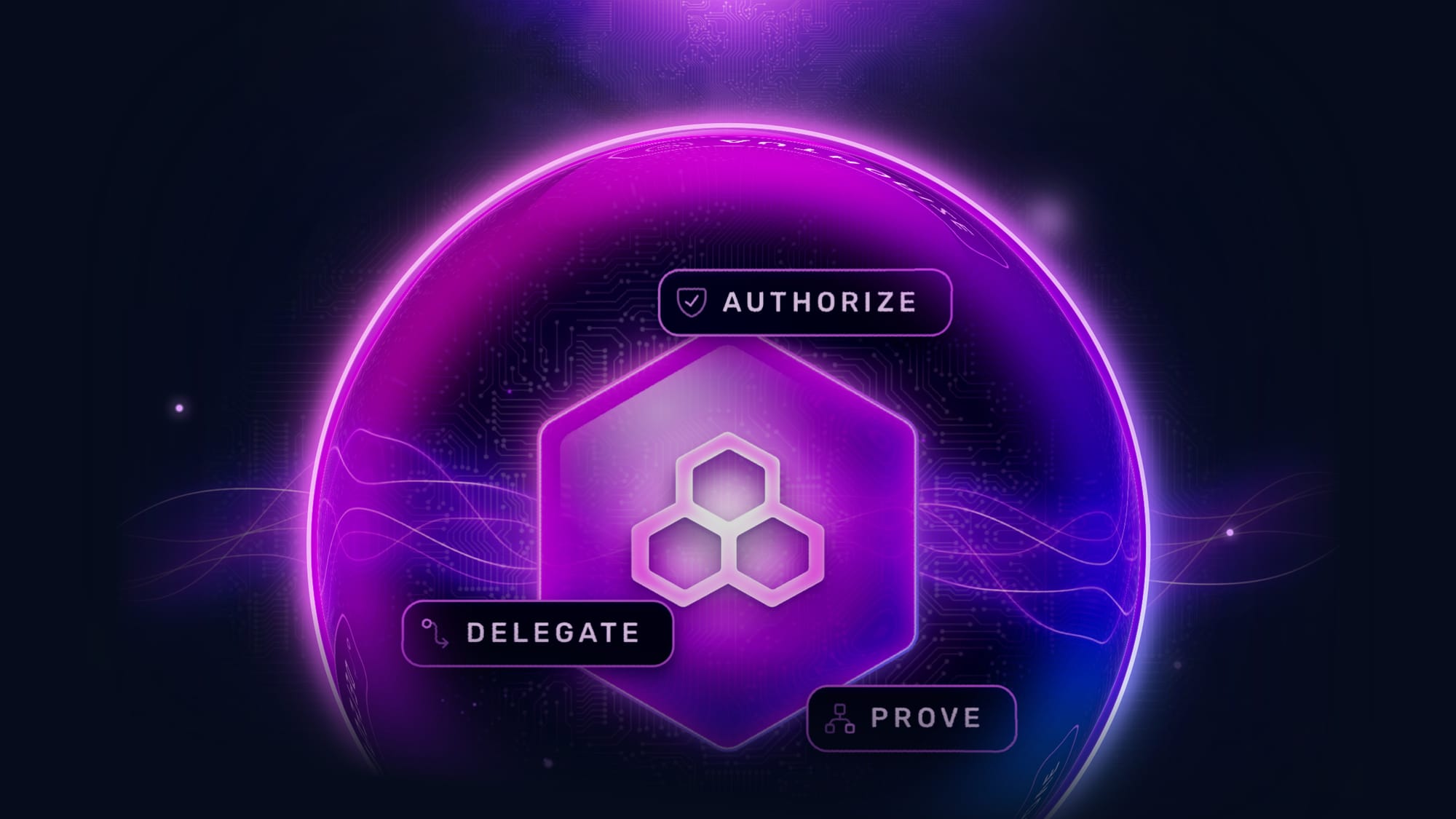 Sovereign Trust Plane Graphic Representation - Authorize, Delegate, and Prove