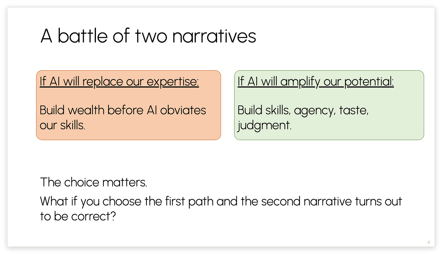 A battle of two narratives