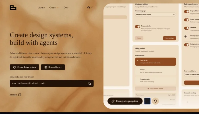 Balsa UI