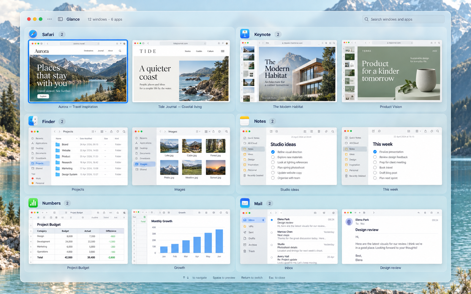 Glance for Mac