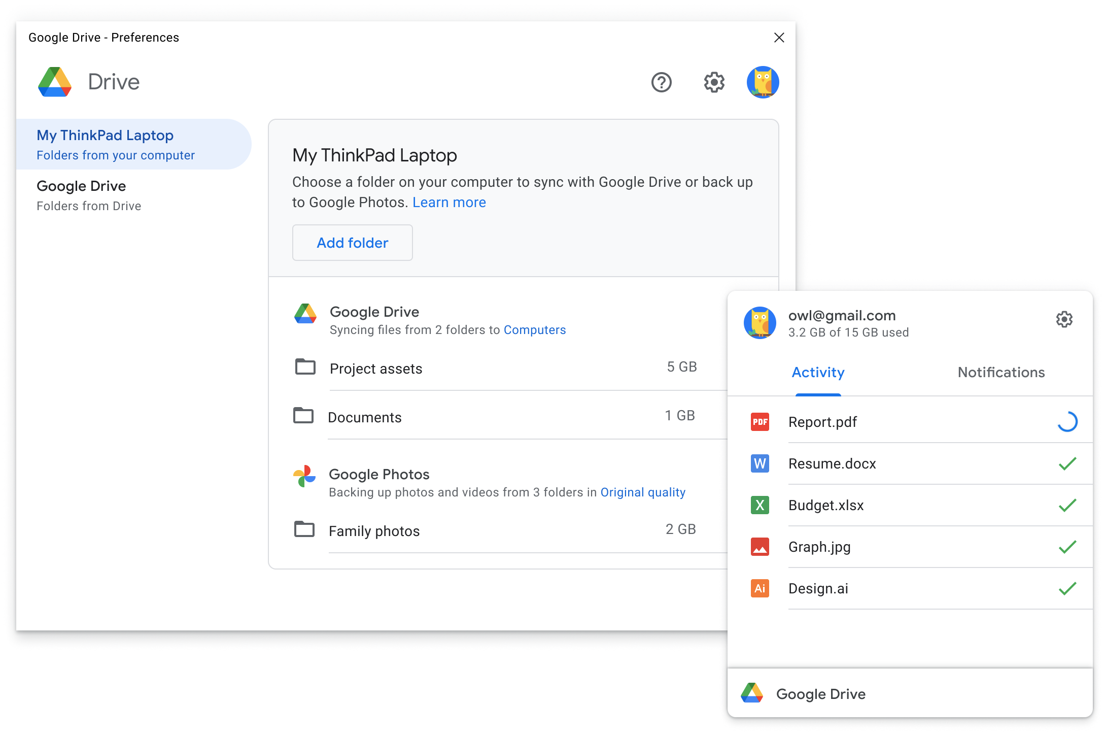 Google's official marketing for Google Drive