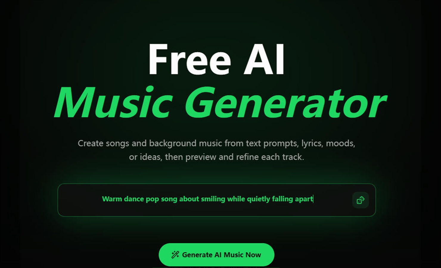 Free ai Music Creator
